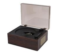 Zunate Lettore CD Portatile, Lettore CD retrò Wireless Bluetooth 5.1 con Ingresso AUX USB Doppio Altoparlante, Telecomando, per Auto Domestica (Colore noce)