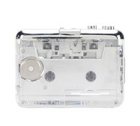 Zunate Lettore di Cassette Portatile, Convertitore di Cassetta a Mp3 con Ruota in Rame Incorporato e Riavvolgimento Automatico, per Laptop per PC con Cavo USB C e Cuffie retrò