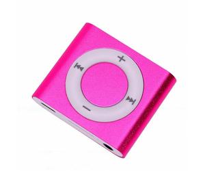 Zunate Lettore MP3 Compatto con Audio HiFi e Batteria a Lunga Durata, Lettore Musicale Ideale per il Jogging, Memoria da 64 GB, Ricaricabile (Rosso rosato)