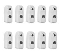 Zunate Lucchetto di Sicurezza EAS 10 Pezzi Gancio Antifurto per Esposizione di Merce del Supermercato - di Fibbia Nascosta Bianco con Forte Apertura Magnetica per la Sicurezza del Negozio (WHITE)