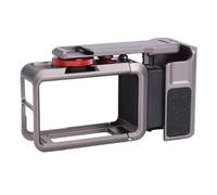 Zunate Maniglia per Fotografia di Strada in Metallo con Gabbia e Chiave di Otturatore per Action 5/4/3, Impugnatura Ergonomica Filettatura da 1/4" e Supporto per Pattino Freddo So