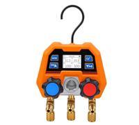 Zunate Manometro Digitale Bluetooth con Grafico PT per HVAC AC | Ampia gamma da 800 psi, porte 1/4 SAE, 140 refrigeranti, display LCD, sincronizzazione app
