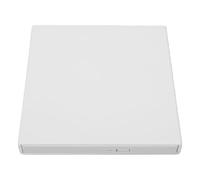 Zunate Masterizzatore Esterno DVD CD 5Gbps USB 3.0 (WHITE) | Trasferimento ad alta velocità da 5 Gbps, doppia connessione di alimentazione USB, custodia protettiva in ABS resistente,