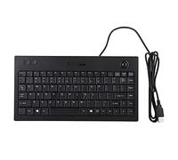 Zunate MC 9712 Mini Tastiera USB Cablata Tastiera Nera Antiscivolo Plug and Play Facile da Usare per Giocatori da Ufficio 88 Tasti 30x15,8x2 Cm