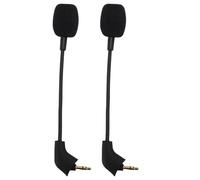 Zunate Microfono Sostitutivo per Cloud, Microfono Rimovibile con Cancellazione del Rumore per Cuffie da Gioco, compatibilità 3,5 Mm, Confezione da 2