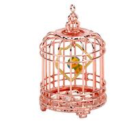 Zunate Mini Gabbia per Uccelli Decorazione per Casa delle Bambole Scala 1:12 Piccola Gabbia per Uccelli Ornamento in Lega di Zinco Fotografia Prop per la Visualizzazione della Scena Accessorio in