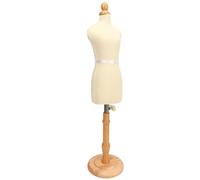 Zunate Mini Manichino Regolabile per Cucire |Forma per Abito Femminile con Base in Legno, Manichino Flessibile per Modellistica, Modello su Misura Regolabile in Altezza (stile 1)