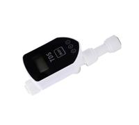 Zunate Misuratore TDS Inline PPM con Display LED per Casa | Risultati accurati, installazione semplice, raccordi a connessione rapida, spegnimento automatico, monitor compatto della