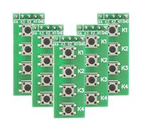 Zunate Modulo Chiave Universale a 4 Pulsanti |Scheda Interruttore a Pulsante per Progetti PIC, PLC, ARM, FPGA, CPLD