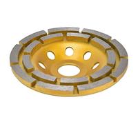 Zunate Mola a Tazza Diamantata a Doppia | Disco per Smerigliatrice per Cemento per Granito, Pietra e Marmo con Fori per l'aria (115 mm)