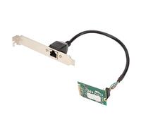 Zunate NIC Server M.2, Chiave M.2 Chiave M Adattatore Internet Gigabit a Porta Singola per I225 V, Scheda di Rete Server RJ45 da 2,5 G per 10 32 64 Bit, Plug Play