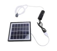 Zunate Ossigenatore Solare per Stagno 10 W USB Portatile |Aeratore per Acquario a Basso Rumore per Acquario all'aperto (BLACK)