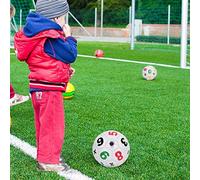 Zunate Pallone da Calcio per Bambini Misura 2 |Pallone da Calcio in PVC Resistente per Allenamenti per Bambini, Sport all'aria Aperta, Palla da Allenamento Leggera, Bianca (#1)