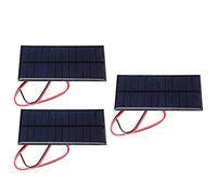 Zunate Pannello Solare Policristallino 6V 1W |Modulo Cella Solare Epossidica con Cavo da 30 Cm per Progetti Fai da Te, Piccolo Caricatore per Luci da Giardino e Caricatore del Telefono