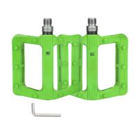 Zunate Pedali per Bici Leggeri, Piattaforma Larga e Antiscivolo, Pedane Bifacciali per un Appoggio Sicuro, Mountain Bike, Bici da Strada, Cuscinetti DU, Larghezza 111 Mm (GREEN)