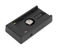 Zunate Piastra Adattatore Batteria Fotocamera, Supporto Alimentatore Ricaricabile con Indicatore LED per NP F970 F750 F570 F550, per Fotocamere DSLR Mirrorless Luci LED