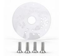 Zunate Piastra di base per router in acrilico, 14,7 cm, spessore 0,6 cm, universale, ricambio per PR10E PR20EVS, la maggior parte dei router di finitura, base trasparente indurita