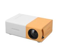 Zunate Proiettore Portatile, Proiettore LCD HD 1080P in Miniatura con Interfacce USB AUX Tipo C, per Viaggi Domestici, Film All'aperto e Intrattenimento di Giochi