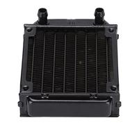 Zunate Radiatore in Alluminio per Raffreddamento Ad Acqua CPU del Computer Scambiatore di Calore a 8 Piatti, Vernice in Ossido di Alluminio per di Raffreddamento PC con Ventola Silenziosa, 105x80x37mm