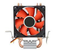 Zunate Raffreddatore d'Aria CPU, Ventola di Raffreddamento 2300 RPM Radiatore di Raffreddamento a Liquido CPU con 2 Tubi di Calore per LGA1156/1155/775, per FM1/AM3+/AM3/AM2+