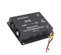 Zunate Regolatore di Tensione da 24 V A 12 V 30 A 60 A |Convertitore Step-down Non Isolato con Doppie Ventole, Protezione da Sovraccarico, Cortocircuito e Inversione di polarità per la Dissipazione