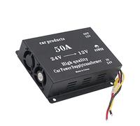 Zunate Regolatore di Tensione da 24 V A 12 V 30 A 60 A |Convertitore Step-down Non Isolato con Doppie Ventole, Protezione da Sovraccarico, Cortocircuito e Inversione di polarità per la Dissipazione