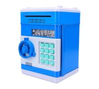 Zunate Salvadanaio Elettronico per Bambini Mini ATM Password Salvadanaio Cassetta di Sicurezza per Monete in ABS Compatibile con Doppia Valuta, Divertente unità di Conservazione di Monete Digitali