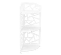 Zunate Scaffale a 3 Livelli a Incastro |Supporto per Piante Angolare in Pannello di Schiuma di PVC per Bagno, Soggiorno, Ingresso, Piccoli Spazi, Organizer per Riporre Oggetti in Piedi
