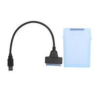 Zunate Scatola di Protezione del Disco Rigido,Cavo Adattatore per Disco Rigido da 6Gbps Cavo di Conversione HDD/SSD SATA USB3.0 da 2,5Pollici con Scatola,per