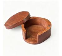 Zunate Scatola in Legno per Filtro del caffè con Coperchio Magnetico per | Dimensioni compatte, compatibile con 51 x 58 mm, guarnizione antipolvere, legno liscio di sapele, arredamento minimalista