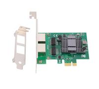 Zunate Scheda Adattatore di Rete Gigabit Ethernet, Scheda di Rete PCI Express RJ45 a 2 Porte 10 100 1000Mbps, con modalità di Risparmio Energetico e Sincronizzazione Precisa Del'ora,