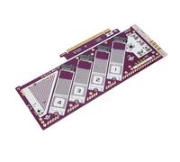 Zunate Scheda di espansione da PCIE5.0x16 a NVMe, Convertitore da PCIE X16 M Key a SSD NVMe M.2 a 4 porte Alta velocità 512 Gbps Supporta slot PCIE 5.0, 4.0, 3.0 Plug and Play Per