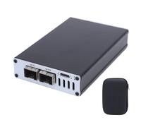 Zunate Scheda di Rete 10G, Thunderbolt 3/4 USB4 10Gbps Ethernet Adattatore, SFP Optical Interface, Ad Alta velocità Plug And Play, Compatibile per OS X, per Wins, per Ubuntu (Doppia