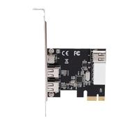 Zunate Scheda Firewire PCIe 4 Porte 1394A 400 Mbps 3 Porte Esterne 1 Interna Scheda Firewire PCI Express, Supporto per Videocamera DV 11 10 8 7