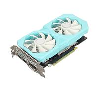 Zunate Scheda Grafica GTX 1660S, Grafica di Gioco 6G GDDR6 a 192 Bit con Doppia Ventola, GPU da 1530 MHz e Clock di Memoria da 1750 MHz, Accessori per Computer Desktop per Interfaccia