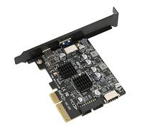 Zunate Scheda PCIE Computer Scheda di Espansione velocità di Trasferimento USB 3.0 10 Gbps con Funzione di Protezione per gli Appassionati del Fai da Te