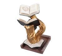 Zunate Scultura di Torre di Dadi Dipinta a Mano per Giochi di Ruolo da Tavolo, Design di più Libri Galleggianti, Durevole, Verde, 200 G, Stregone (Zunatecyg1x24zhm-5)