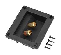 Zunate Set Scatola Terminale per Altoparlante HiFi, 2 Morsetti Connettore in Rame con Piastra di Base Spessa 3,8 Mm, per Altoparlante Fai da Te, Configurazione Audio Sala Hotel Casa