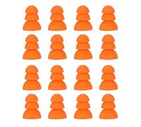 Zunate Silicone Replacement Ear Tips, Noise Isolating Stable Eartips for Se846 Se535 Se215, 16 Pairs Orange