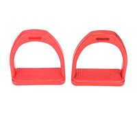 Zunate Staffe per Equitazione Realizzate in Plastica Tecnica Superiore con Fondo in Gomma Antiscivolo, Perfette per Sostenere i Piedi del Cavaliere (Taglia L Rossa)