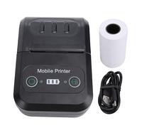 Zunate Stampante Termica per Ricevute, Stampante Termica Portatile Bluetooth da 58 Mm con Taglierina Automatica, Allarme Carta Esaurita, Nessuna necessità di Inchiostro, per Ristorante,