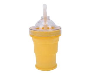 Zunate Stampo per Ghiaccio a Sfera in Silicone Pieghevole con Coperchio e | Stampo a sfera grande, essenziale per il barista da cucina, tazza per bevande fredde riutilizzabile, attrezzatura portatile