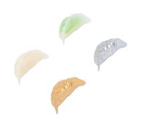 Zunate Successo 4 Pezzi Gnocchi Artificiali Miniatura Decorativa Realistica Modello di Gnocco Cibo Finto per Fotografia per Bambini, Decorazione di Gnocchi Simulata Realistica (4 colori misti)