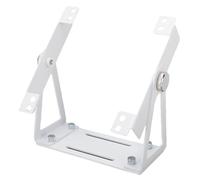 Zunate Supporto per Ventola Multiuso Girevole a 360 Gradi, Staffa per Ventola per Computer PC in Lega di Alluminio con Slot di Montaggio per Viti Preforate per Ventole da 120 Mm 140 Mm (WHITE)