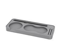 Zunate Tappetino Antimanomissione per caffè con Schermo a Disco per Spazzole del Distributore, Facile da Pulire per Ristoranti 9,45x3,70x0,87 Pollici (GRAY)