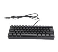 Zunate Tastiera da Gioco RGB a 61 Tasti, Tastiera Meccanica Cablata con Layout Russo Al 60% con Retroilluminazione RGB 8 modalità Colore Design Compatto Anti-effetto Fantasma per Giochi (colore nero)