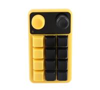 Zunate Tastiera Macro Programmabile Design con una Sola Mano 12 Tasti con Manopole per Produzione Musicale, Giochi e Uso Industriale ABS Resistente