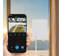 Zunate Telecamera da Finestra 2K 3MP, Telecamera da Interno con WiFi Dual Band e Bluetooth, Visione Notturna, Rilevamento del Movimento, Installazione Rapida e Semplice