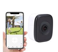 Zunate Telecamera da Finestra 3K 5MP, Telecamera da Interno con WiFi 6 Dual Band e Bluetooth 5.4, Visione Notturna, Rilevazione Movimento, SD o Cloud, Installazione Adesiva