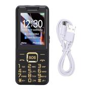 Zunate Telefono Cellulare 4G per Anziani, Display Infrangibile da 2,6 Pollici, Pulsanti Grandi per Una Facile Composizione, Annuncio Vocale, Torcia con Un, Chiamata di Emergenza SOS (Black)